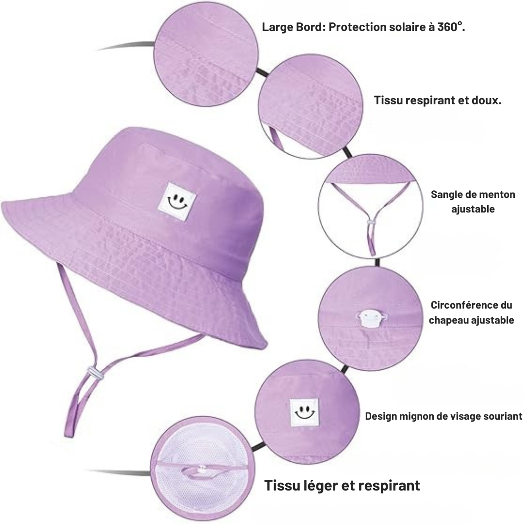 Pack de 2 Chapeaux de Soleil Bébé Sourire