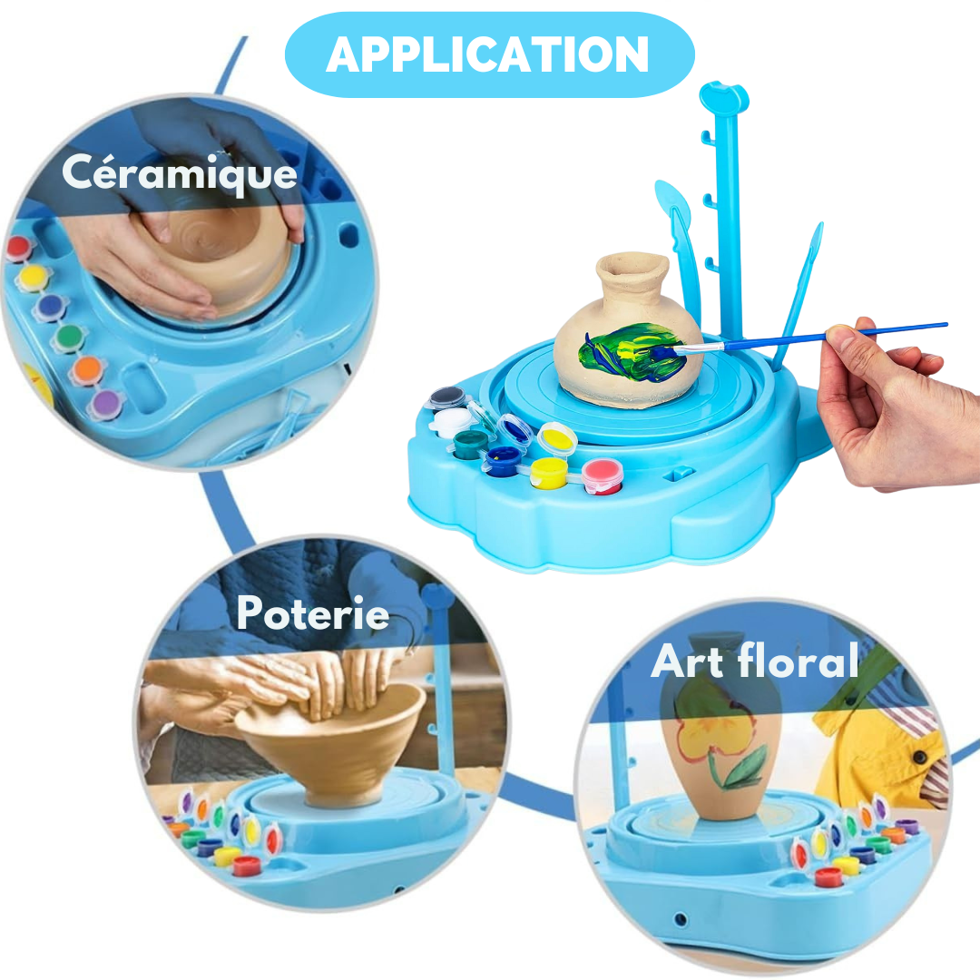 Tour de potier enfant – Kit complet