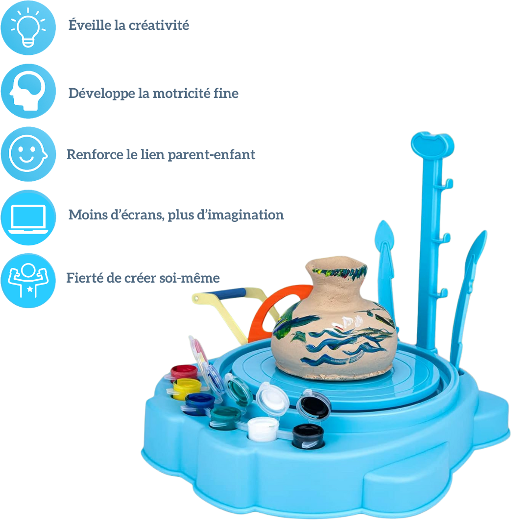 Tour de potier enfant – Kit complet